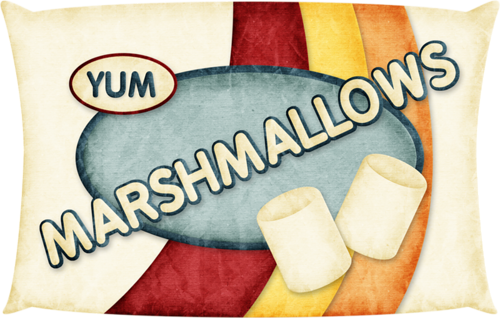 marshmallow clipart bag