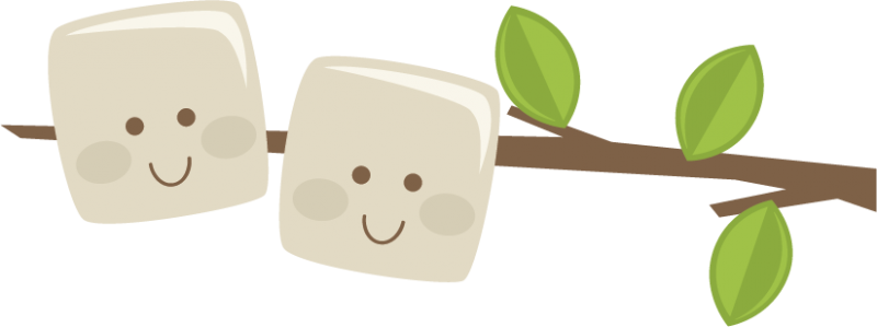 marshmallow clipart camping