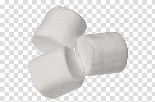 Pastel s, three marshmallows transparent background PNG