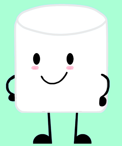 Cartoon marshmallow marshmallow.
