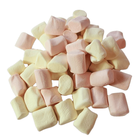 Mini marshmallows transparent.