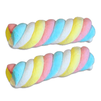 Long Twisted Marshmallows transparent PNG