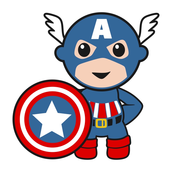 Baby superheroes clipart.
