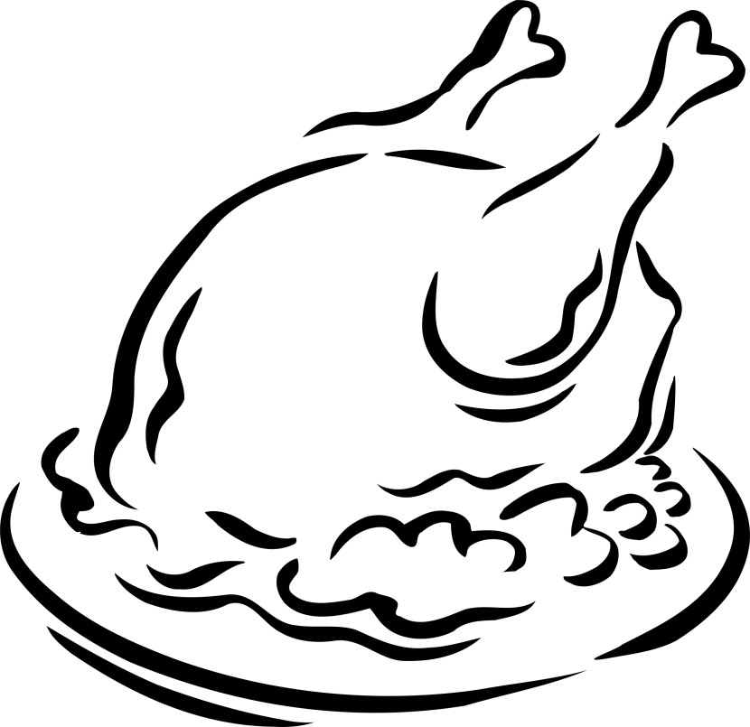 Cooked turkey clipart.