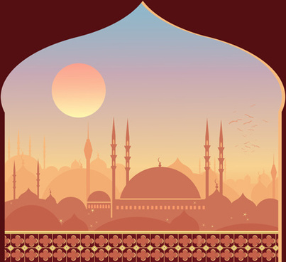 Mosque free vector download