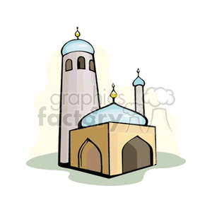 Cartoon mosque clipart
