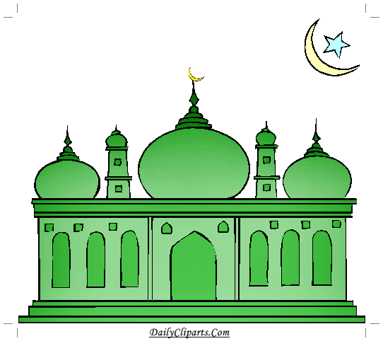 Green Mosque Clipart