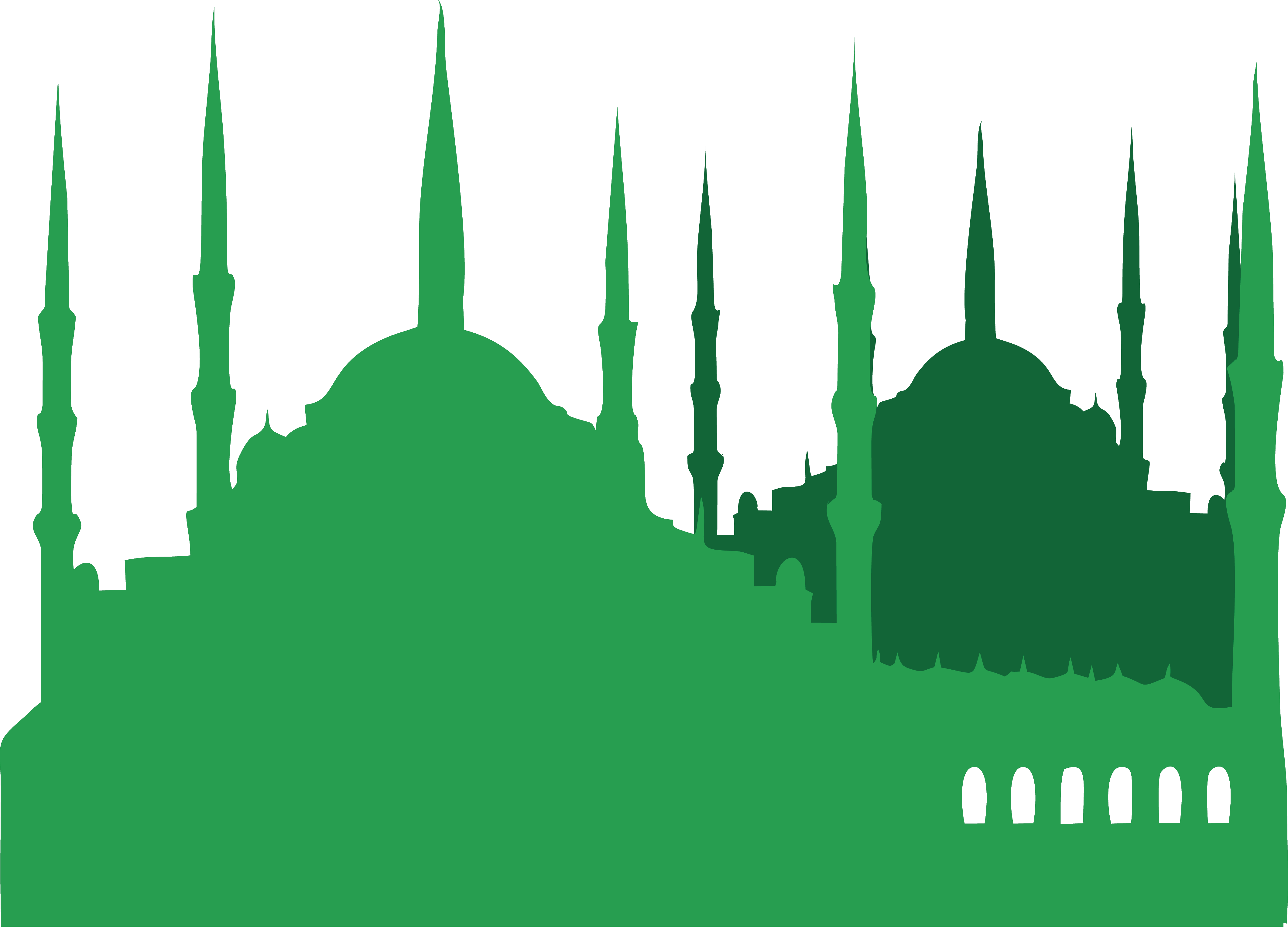 Mosque clipart clipart green, Mosque green Transparent FREE