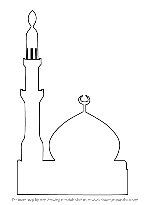 Mosque drawing for.