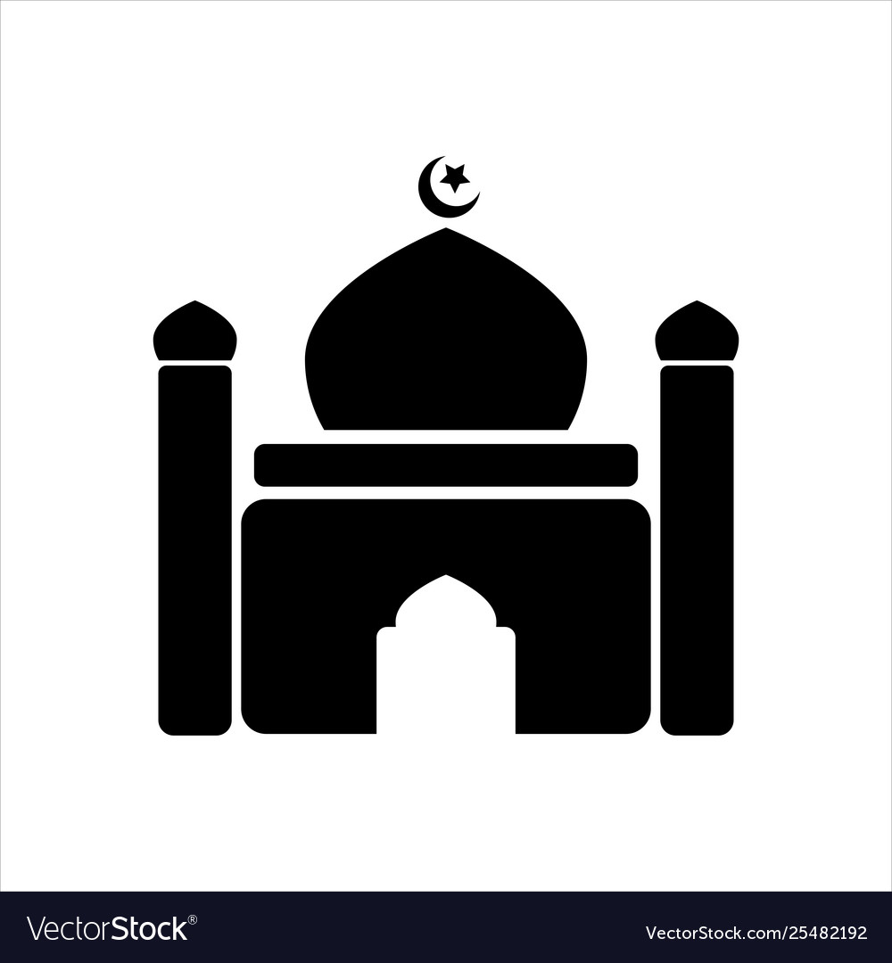 Mosque icon mosque symbol design simple element