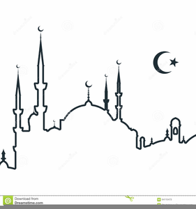 Mosque clipart vector.