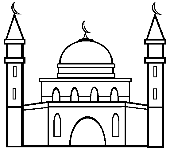 masjid clipart white