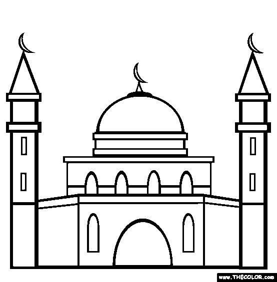 Masjid drawing free.