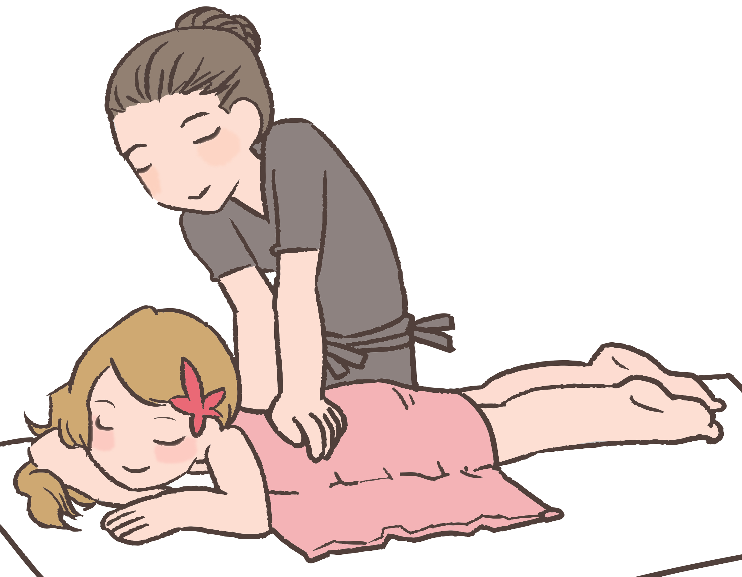 Massage clipart cartoon.