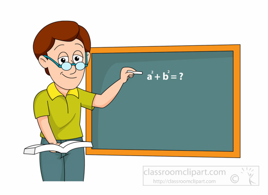 Classroom Math cliparts image pack with transparent images