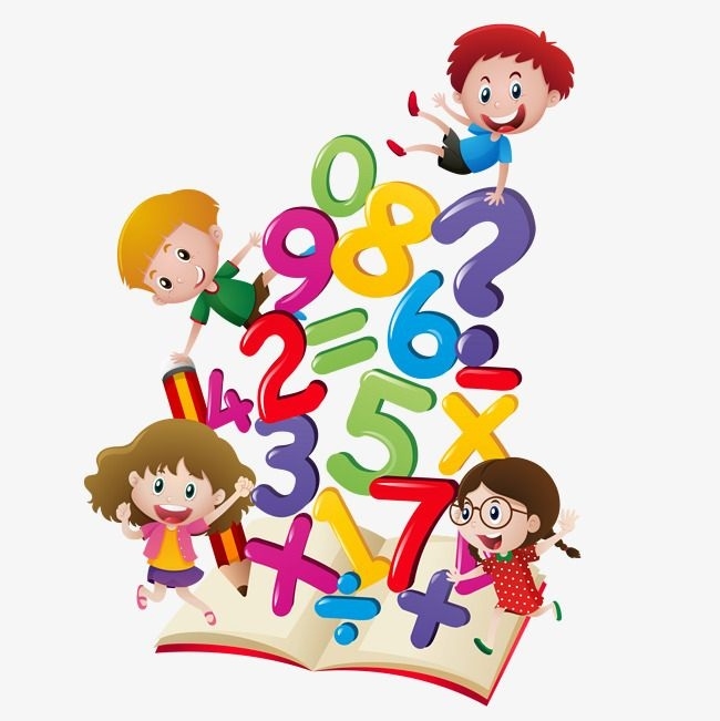 Kids Learning Math Clipart
