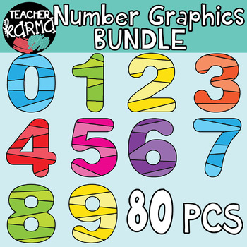 Number Clipart, Math Graphics