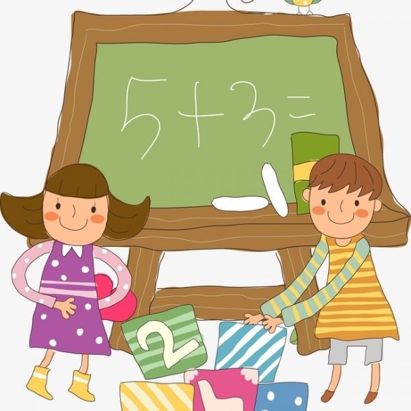 Children learn math.