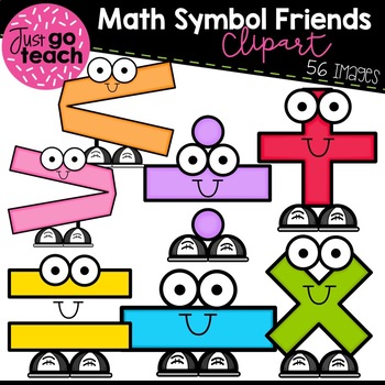 Math symbol friends.