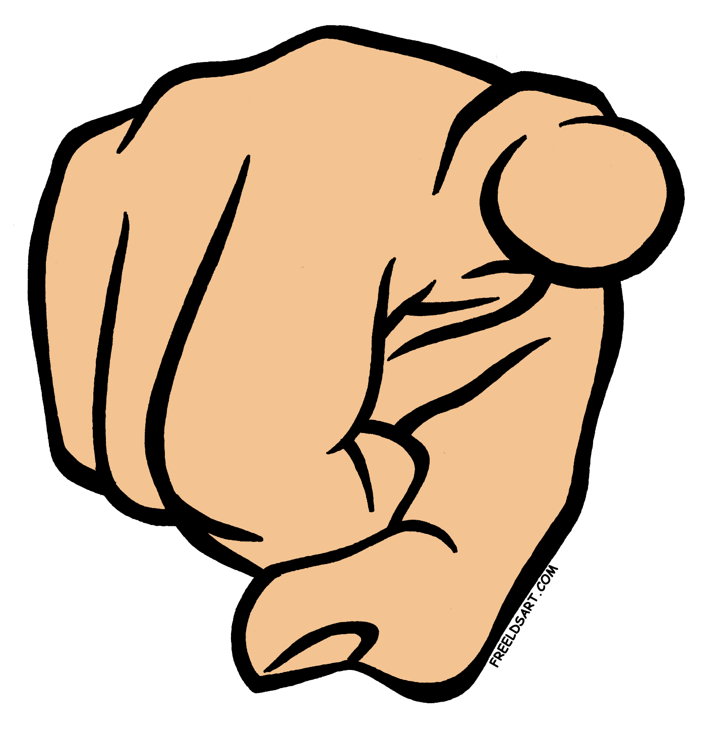 Pointing finger clipart.