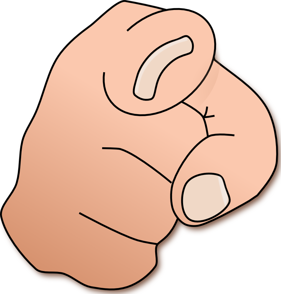 Clipart pointing finger.