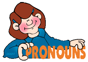 Free pronoun cliparts.