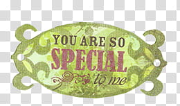 You Are So Special to me transparent background PNG clipart