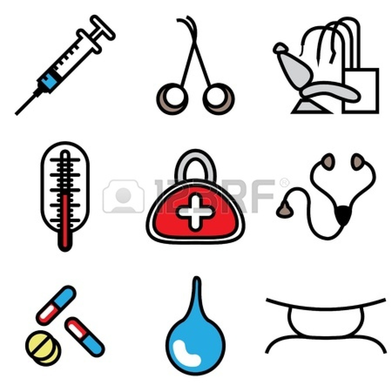 Medical doctor cliparts.
