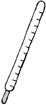 Medical clipart thermometer.