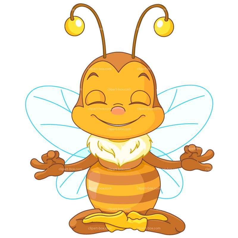 Clipart meditation bee.