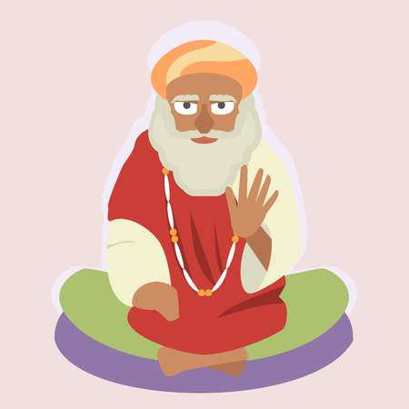 Meditation clipart guru.