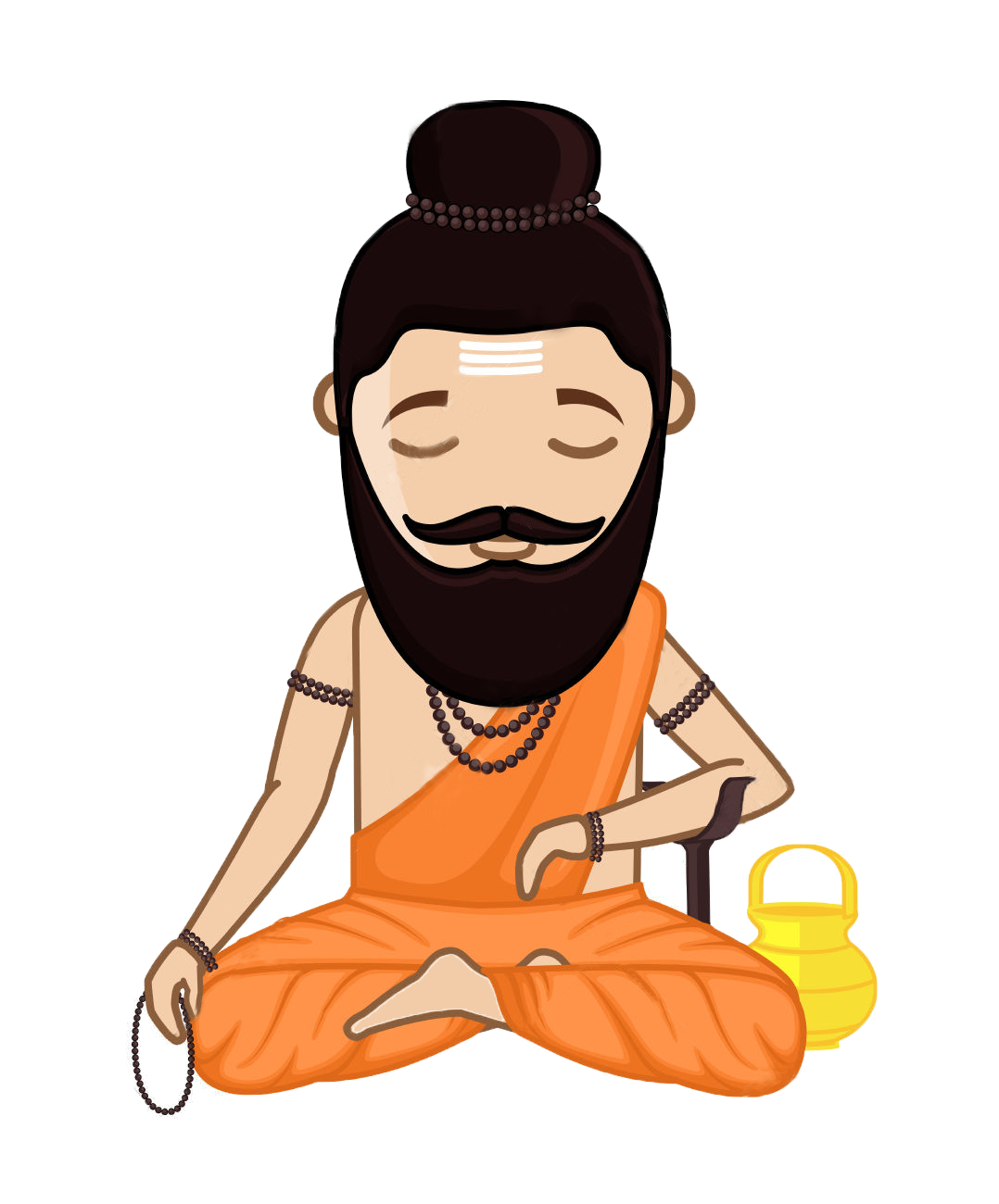 Meditation clipart hindu.