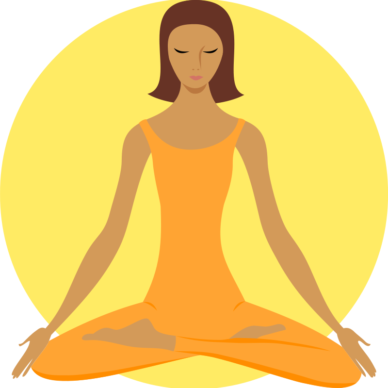 meditation clipart meditating