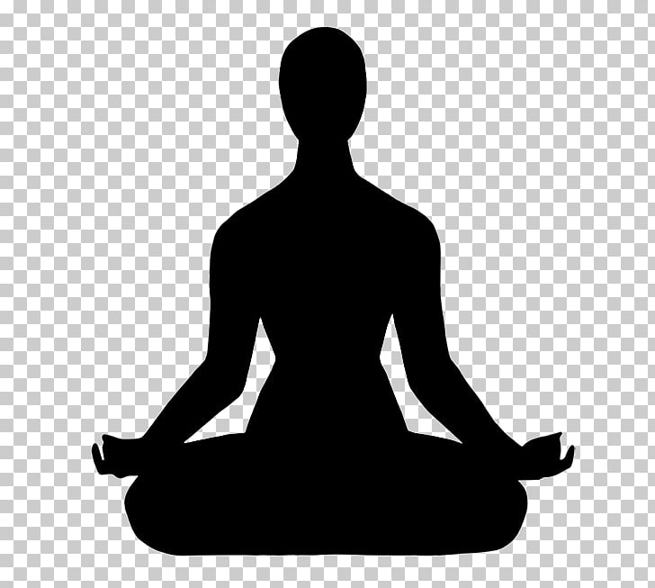 meditation clipart silhouette