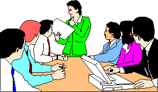 Office meeting clipart.