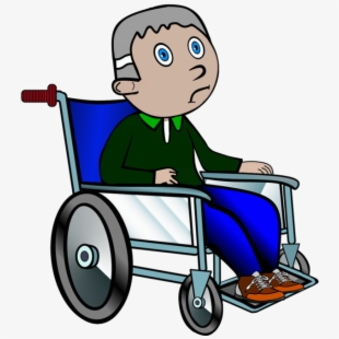 Wheelchair Ill Old Grandpa Lame Hospital