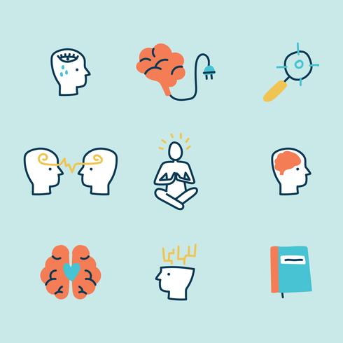 Doodled Mental Health Icons