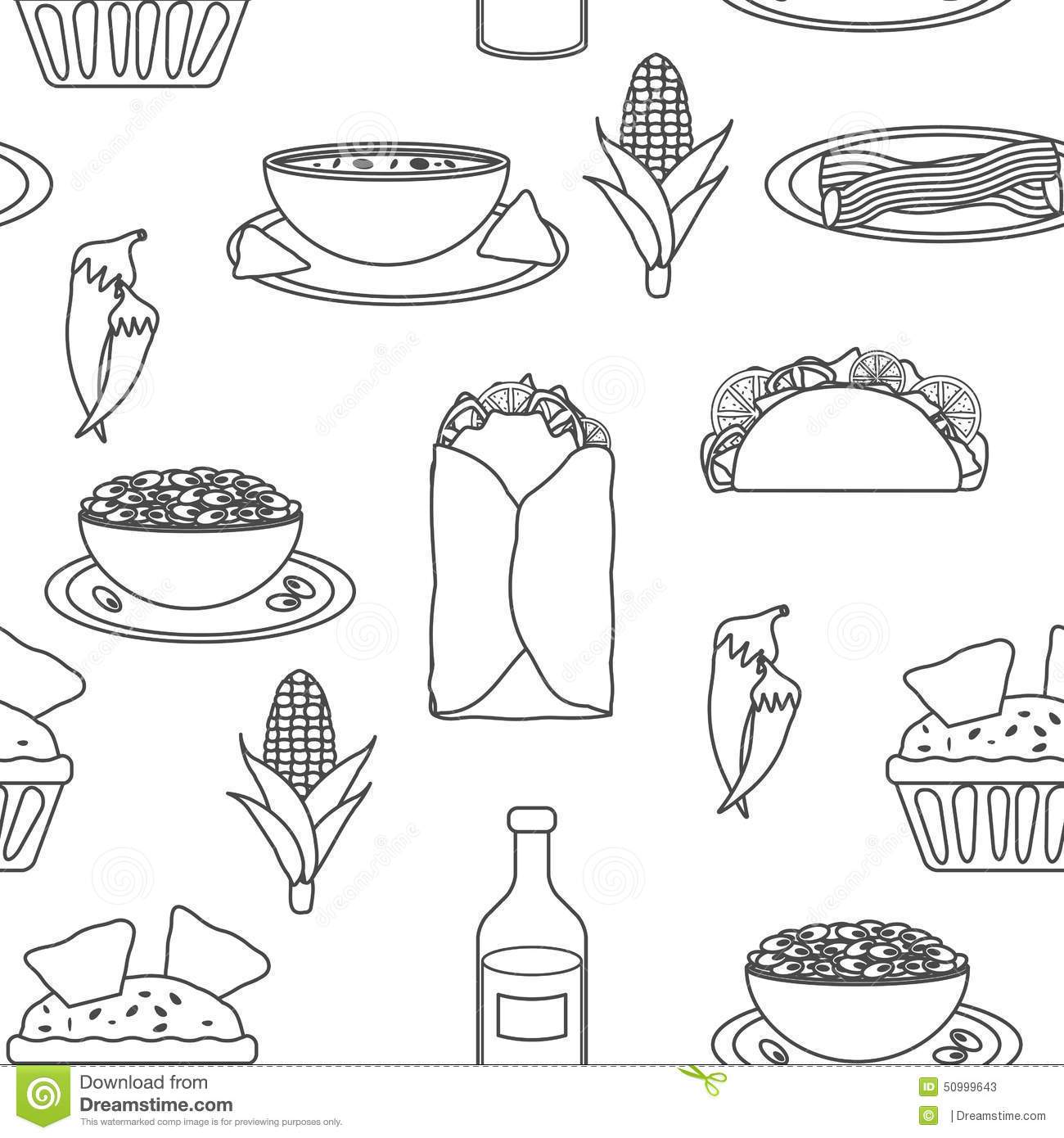 Mexican food clipart.