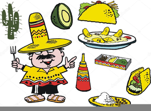 Mexican Food Clipart Black And White