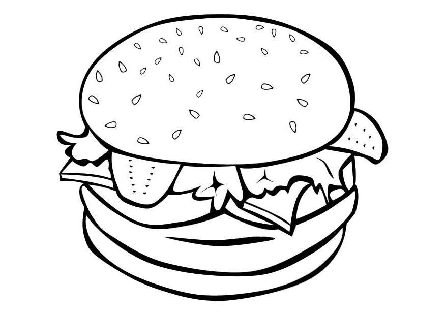 mexican food clipart -taco colouring