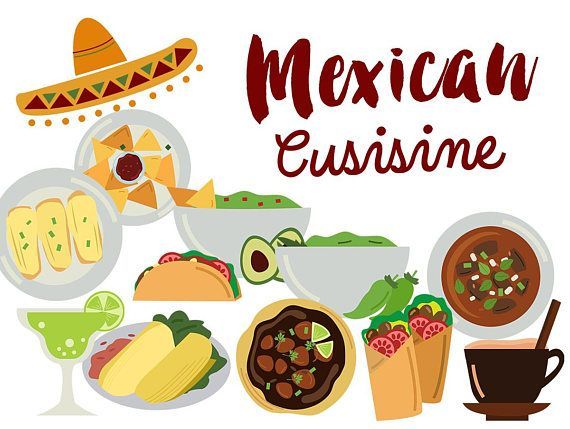 mexican food clipart -taco design