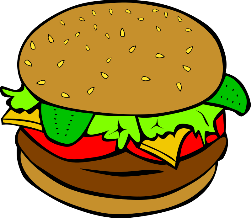 Hamburger Fast food Junk food Clip art