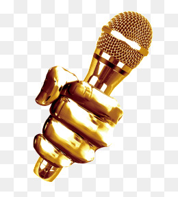 mic clipart gold