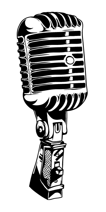 Vintage microphone clipart