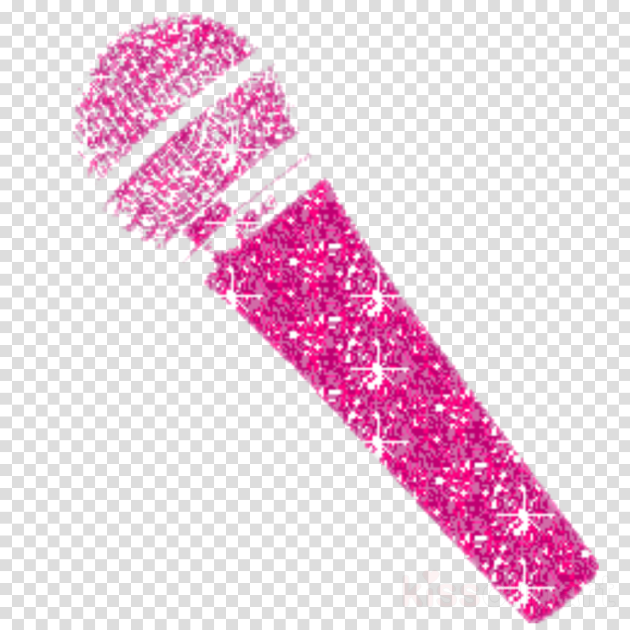 Microphone clipart pink.