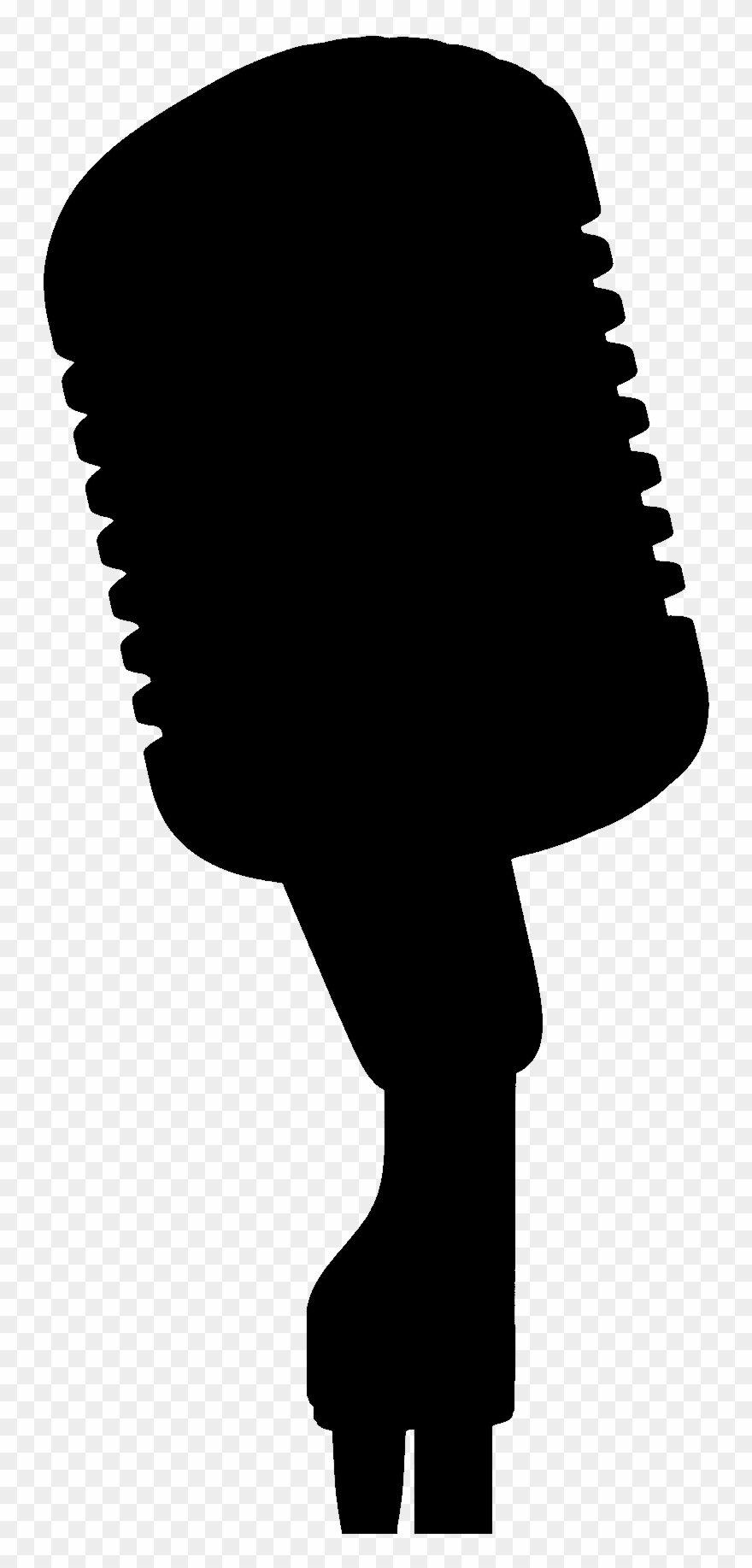 Microphone silhouette microphone.