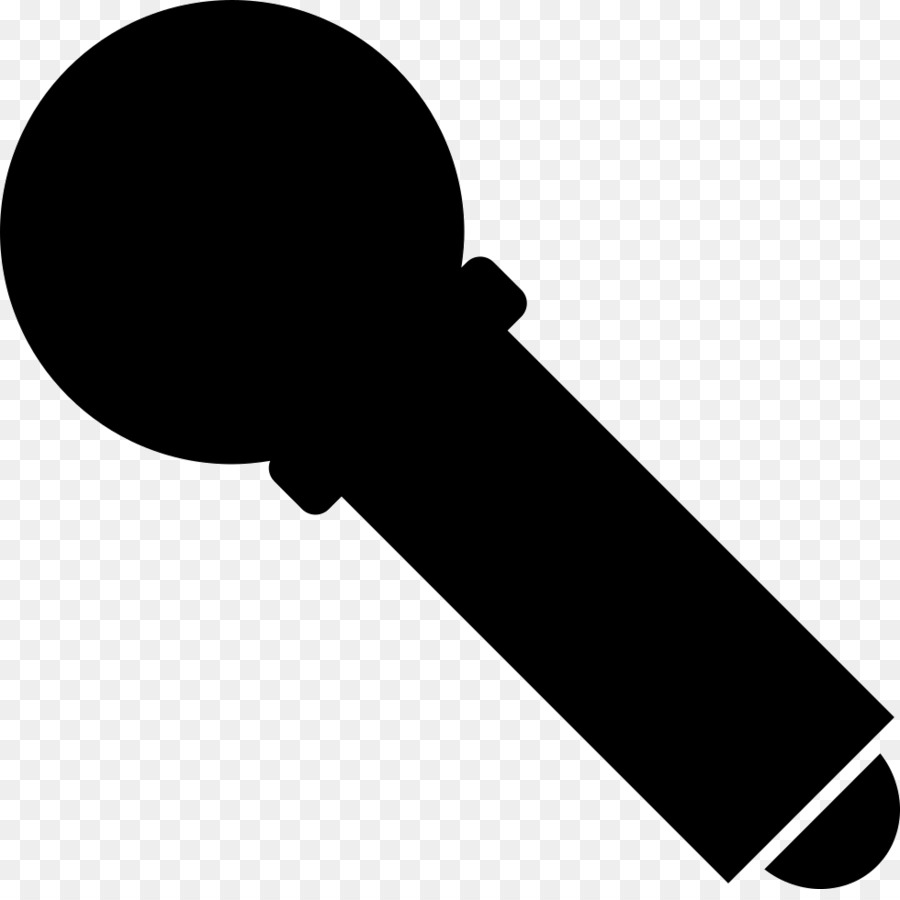mic clipart silhouette