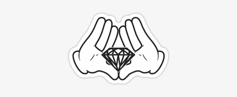 Mickey Mouse Hands With Diamond