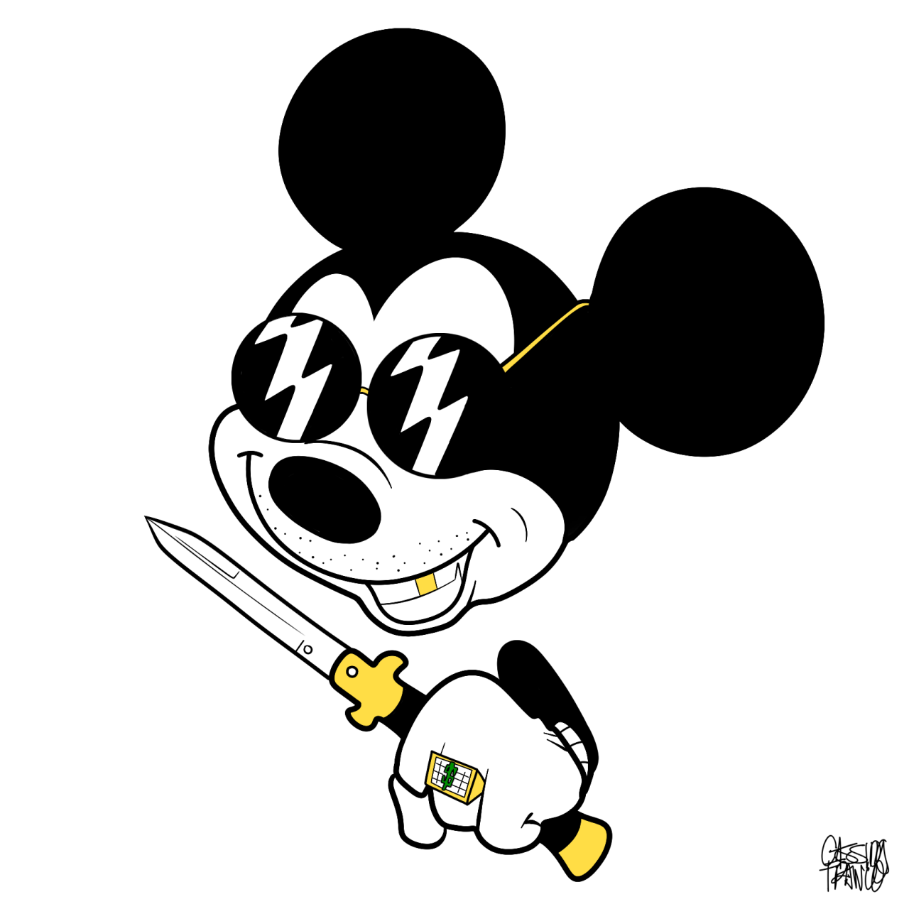 Gangster mickey mouse.