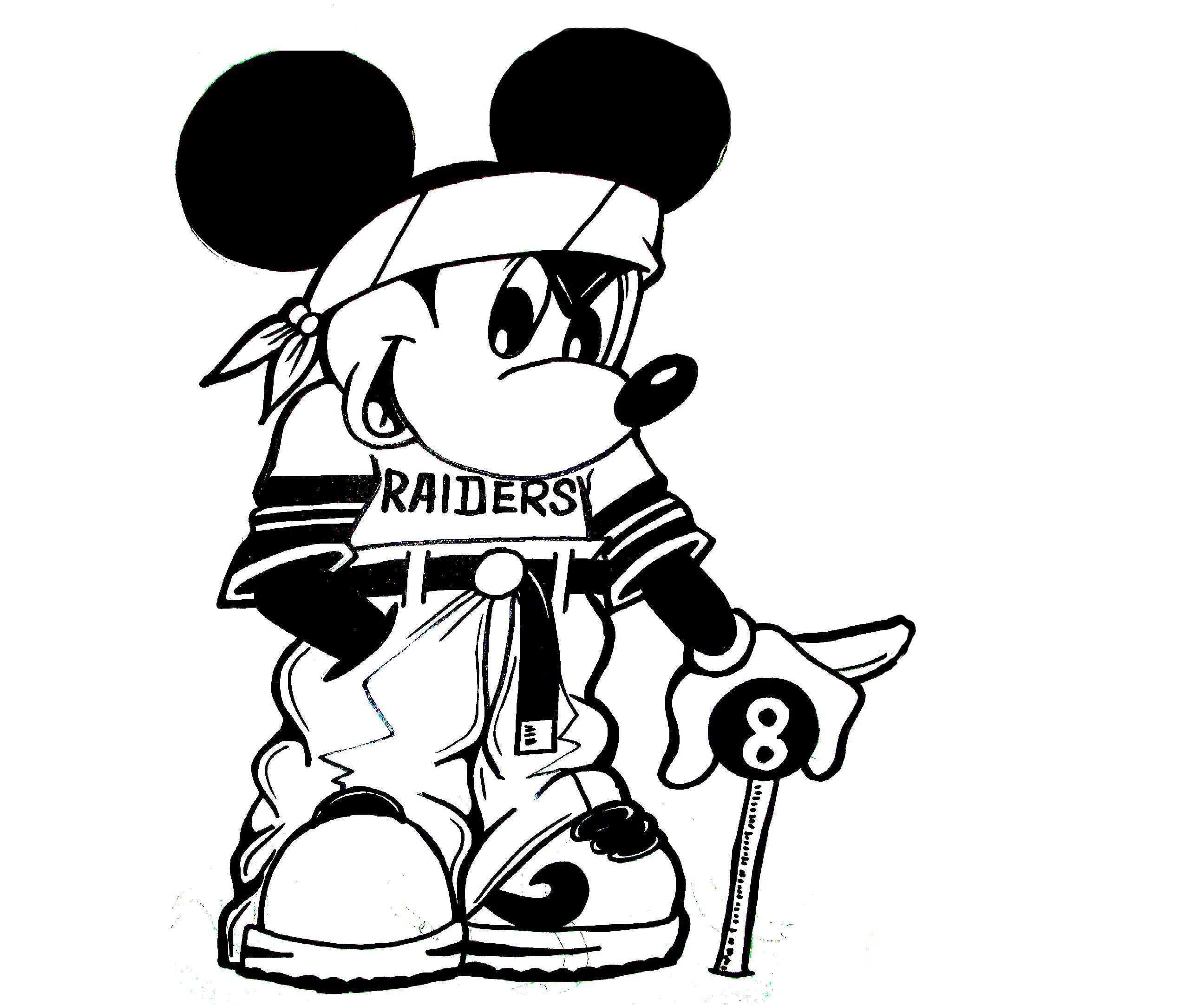 Drawing a gangsta MICKEY MOUSE